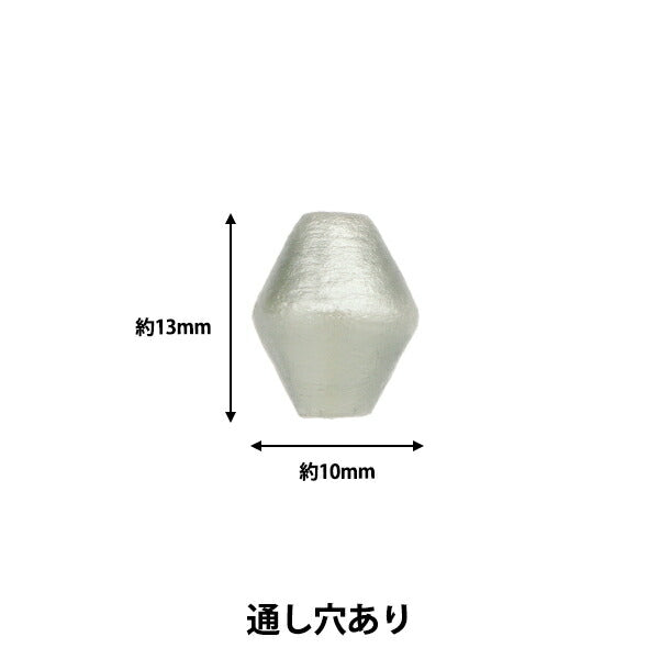 خرز "قطن لؤلؤي كوما رمادي حوالي 10 × 13 ملم 4 قطع"