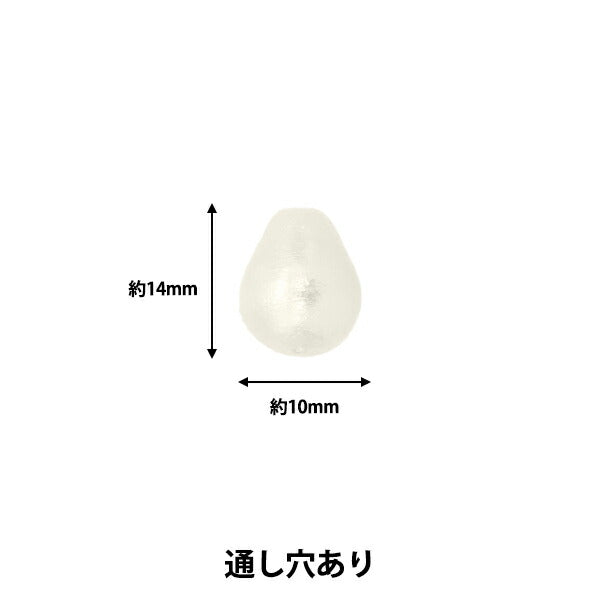 خرز "قطن لؤلؤي تسويو أبيض تقريبًا 10 × 14 مم 4 قطع"