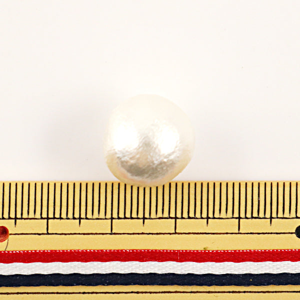 Perlen "Baumwollperle Marutto Loch weiß ungefähr 14 mm 2 Stücke"