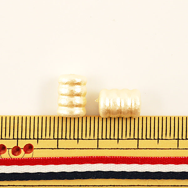 Бисер "Хлопковая жемчужная трубка Киска около 7 х 11 мм 4 штуки"