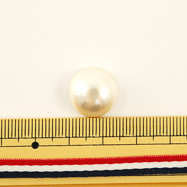 Бисер "Хлопковая жемчужная белая наполовину около 15 мм 2 штуки"