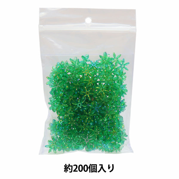 Perles "Largeur des perles de fleurs d'environ 1,4 cm 8e couleur verte"