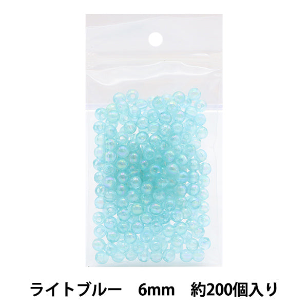 خرز 『مارو』خرز العرض 6 ملم تقريبًا. اللون السادس أزرق فاتح