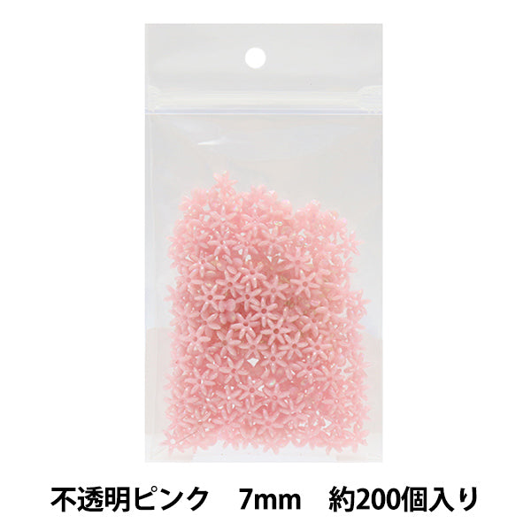 Бисер «Ширина цветочных бусин около 7 мм 14 -й цветовой непрозрачный розовый»