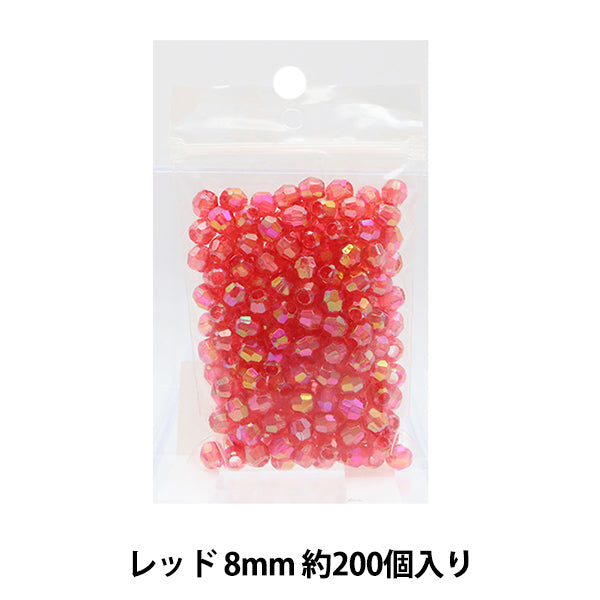 خرز "يقطعخرز 8 ملم اللون الحادي عشر احمر”