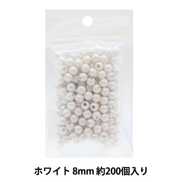خرز 『مارو』خرز 8 ملم رقم 10 اللون ابيض”