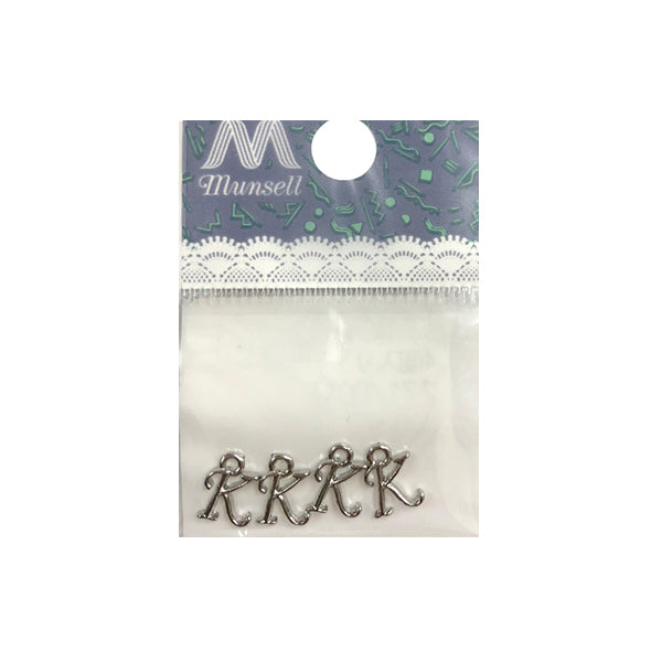 手芸金具 『271 0015SK イニシャルチャーム K 4個』 – Yuzawaya