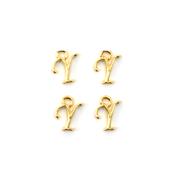 手芸金具 『271 0014GY イニシャルチャーム Y 4個』 – Yuzawaya