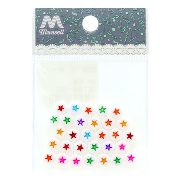 Perles "acryliquePerles Star Hiramaru Color 30 pièces BE1366-XXX"