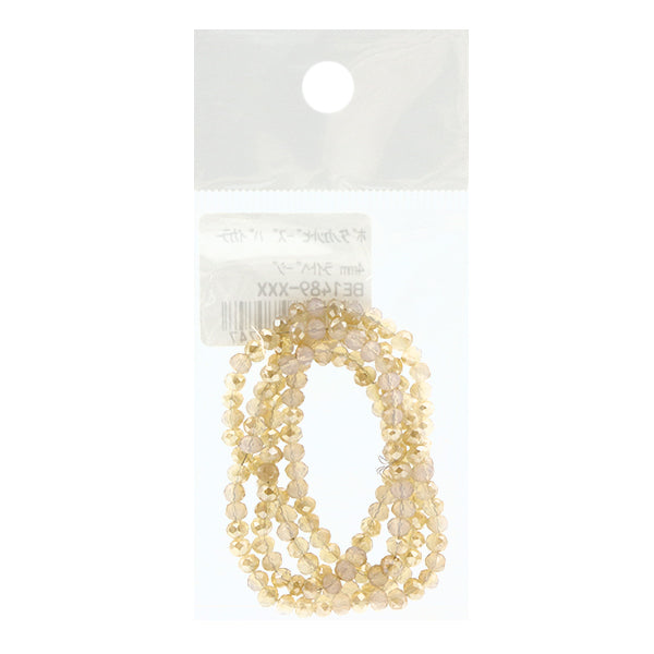 Perles "Coupe de boutonPerles Bicolor 4 mm léger beige be1489-xxx"