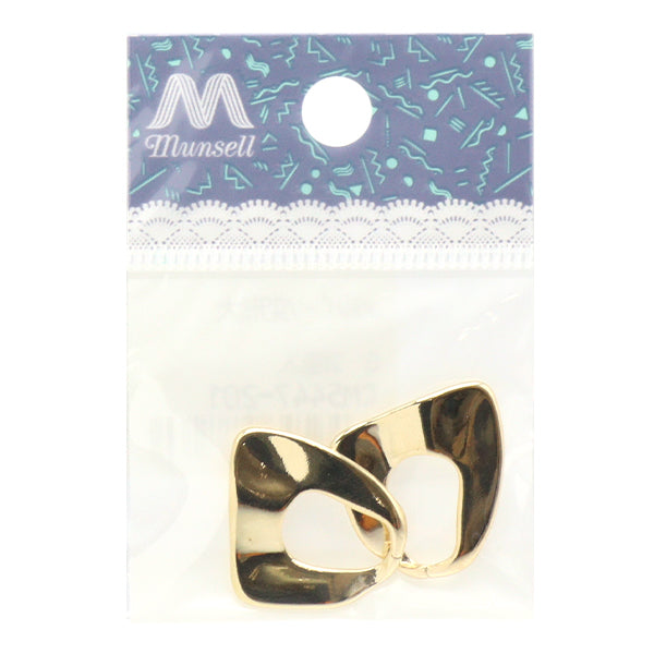 Material accesorio "Piezas de metal deformadas 2 piezas de oro CM5447-201"