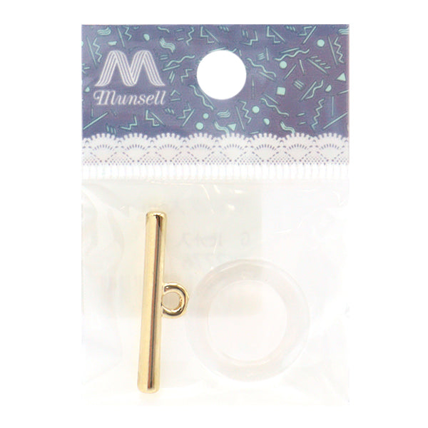 Material de accesorios "Anillo acrílico grande+T -BAR 1 Set Gold Tk2776"