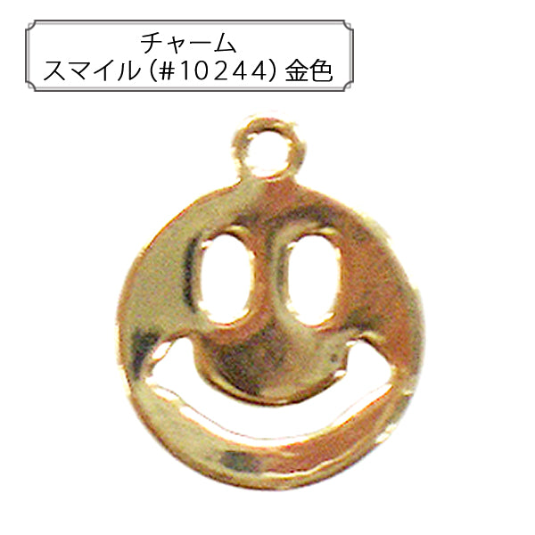 手芸金具 『チャーム スマイル (#10244) 金色』 – Yuzawaya