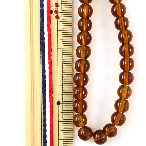 أشغال يدوية "خرز زجاجي دائري 8 ملم تقريباً 26 توباز"