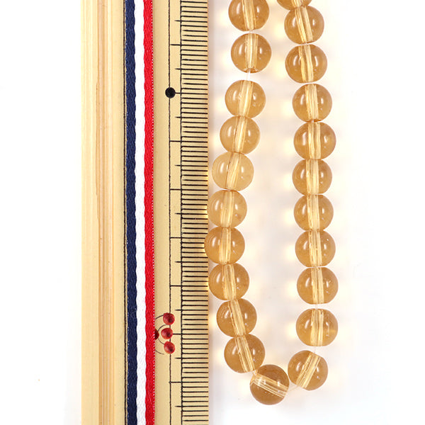 أشغال يدوية "خرز زجاجي دائري 8 ملم تقريباً 26 قطعة ذهبي فاتح"