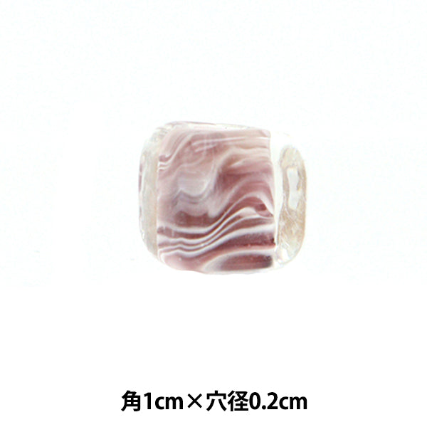 Аксессуарный материал "Тонбо-шарико-хрустальный кубик Мрамора 12 10 мм 1 кусок 10-2.0"