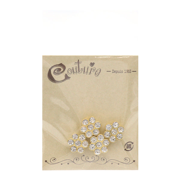 Accessory material "Petit Parts Crystal x Gold 10mm 4 tablets OH-44"