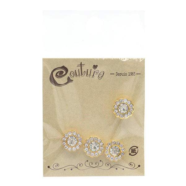 Accessory material "Petit Parts Crystal x Gold 10mm 4 tablets OH-50"