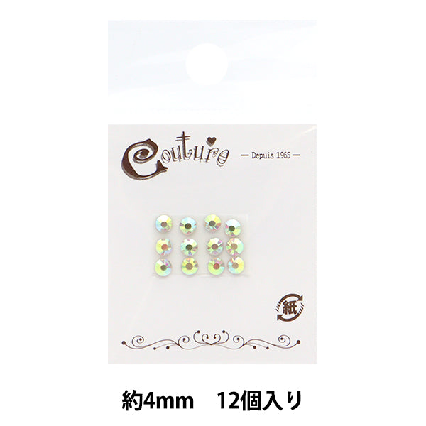 Accessoires Material "Glass Linestone ca. 4mm 12 Kristall AB SS-16-2"