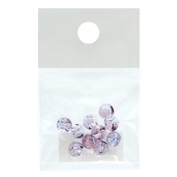 Beads "Acrylic parts Suzumaru bubble 10 pieces grape 8mm"