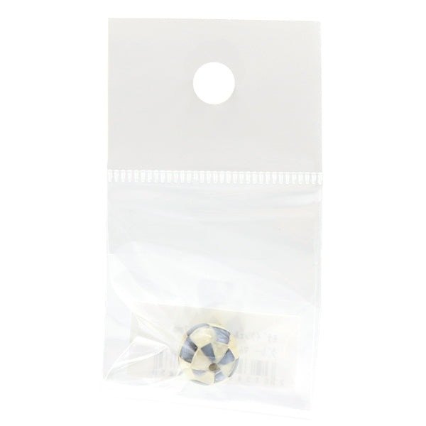 Accesorios Material "Bola redonda de concha de mosaico 12 mm Grey Multi -multi -1 pieza"