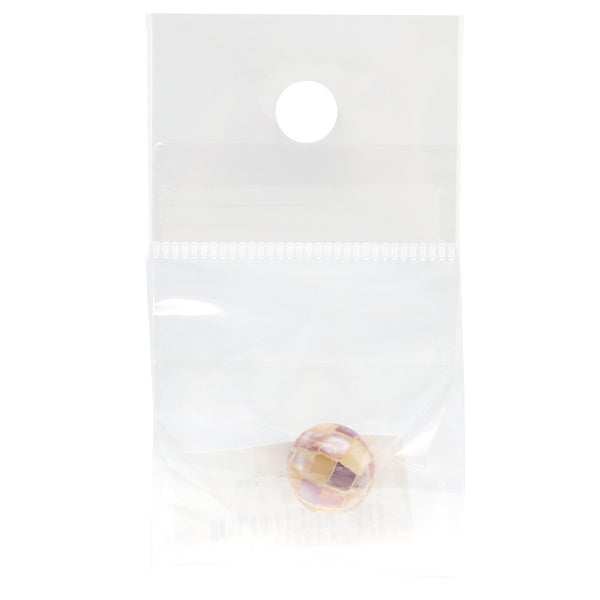 Material de accesorios "Bola redonda de concha de mosaico 12 mm rosa múltiple 1 pieza"
