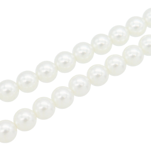 Perline "Pare rotonda perle 7 mm bianca, circa 54 pezzi popup"