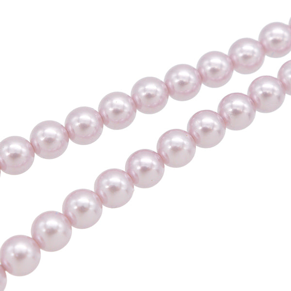 خرز "كرة جولة لؤلؤة 6 مم 020A رقم اللون حوالي 63 قطعة منبثقة"