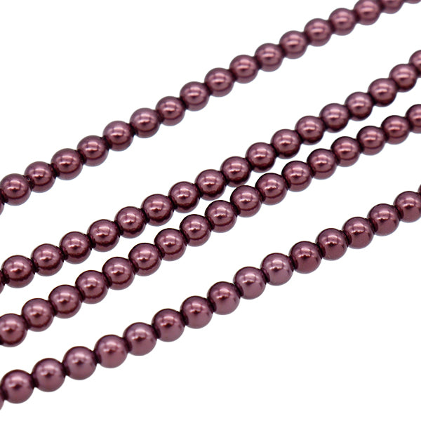 구슬 "진주 라운드 볼 4mm t102-a 색수 약 190 피스 팝업"