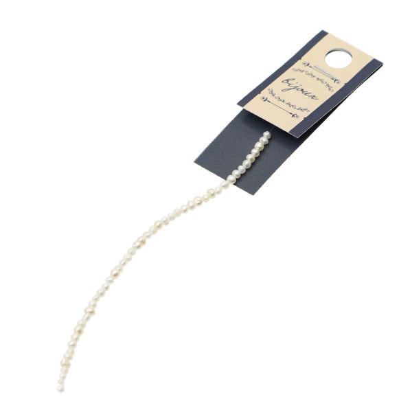 액세서리 재료 "담수 진주 감자 흰색 직경 약 2mm"