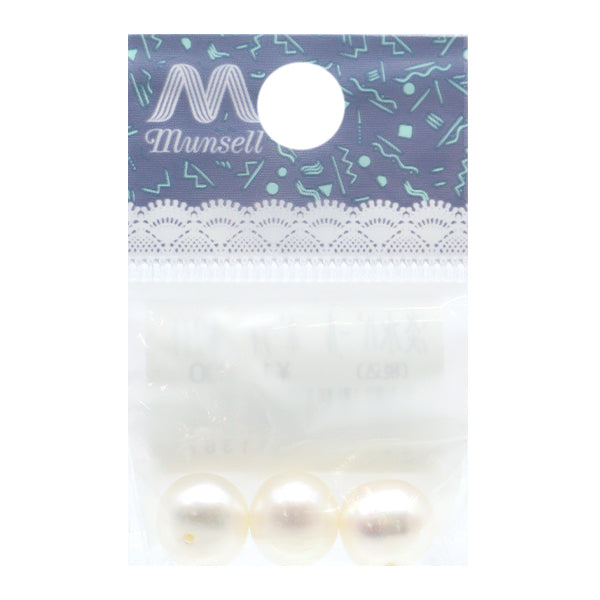 Accessory material "Freshwater Pearl Potato White White Diameter about 10mm 3 pieces"