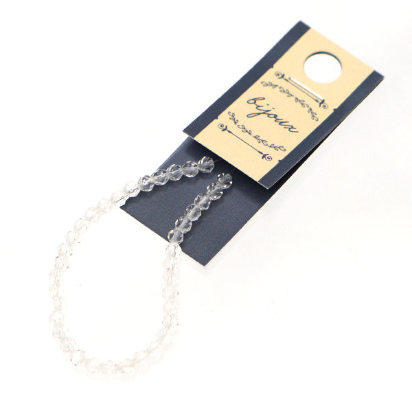 Аксессуарный материал "Натуральный кристалл ФассетБисер Диаметр около 3 мм"