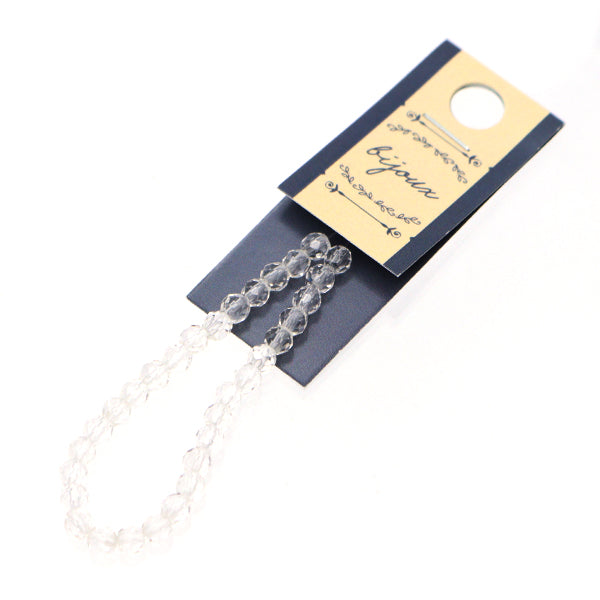 Аксессуарный материал "Натуральный кристалл ФассетБисер Диаметр около 4 мм"