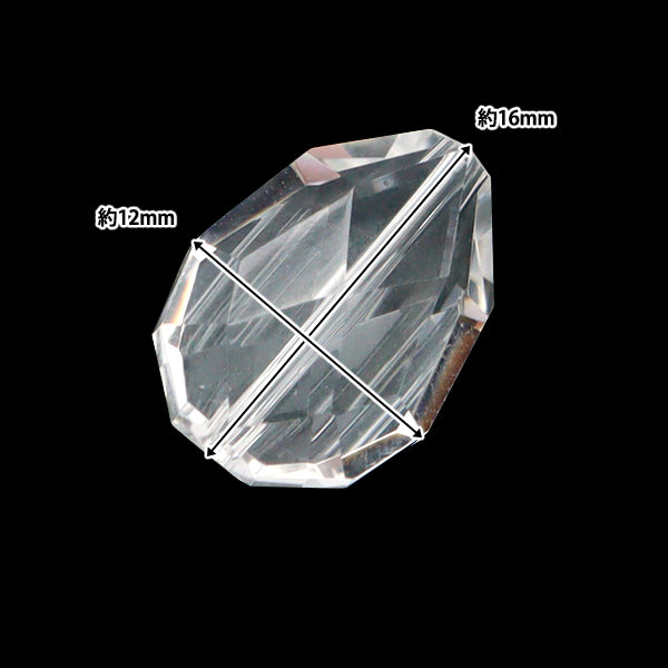 Материал аксессуаров "натуральная кристаллическая фасальная пара, около 12 мм x 16 мм 1 кусок"