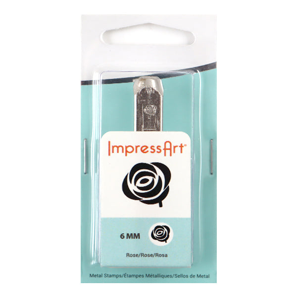 金属刻印 メタルスタンピング 『ImpressArt デザインスタンプ ローズ 6mm U1039 6』 MIYUKI ミユキ