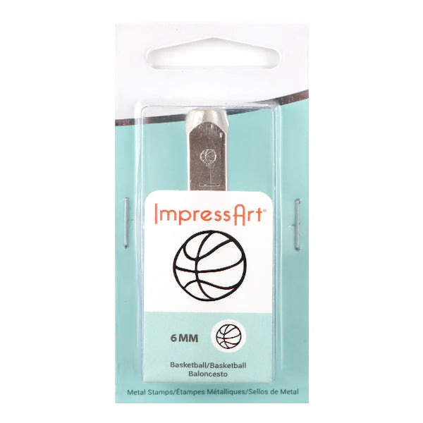 ختم معدني ختم معدني "ImpressArt Design Stamp كرة السلة 6 مللي متر U1053 6" MIYUKI Miyuki