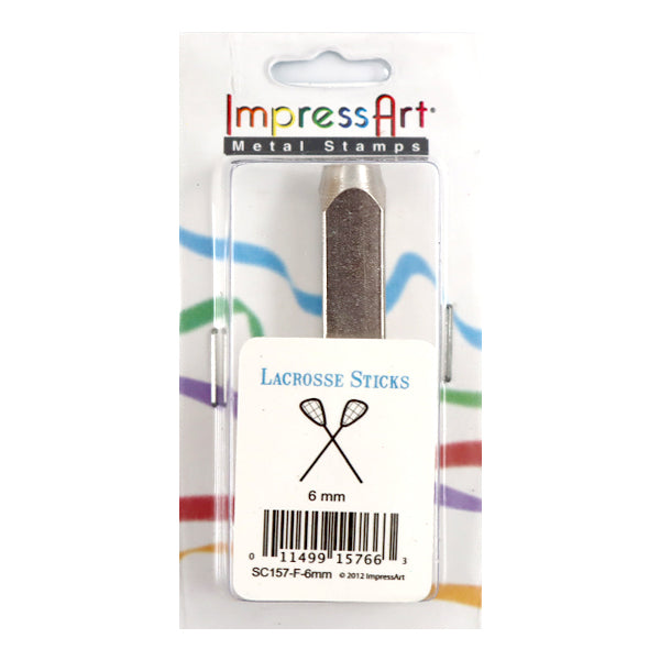 Stamping in metallo inciso in metallo "FRUCCRO DESIGN EMPRITTART LACCROSS 6MM U1054 6" Miyuki Miyuki