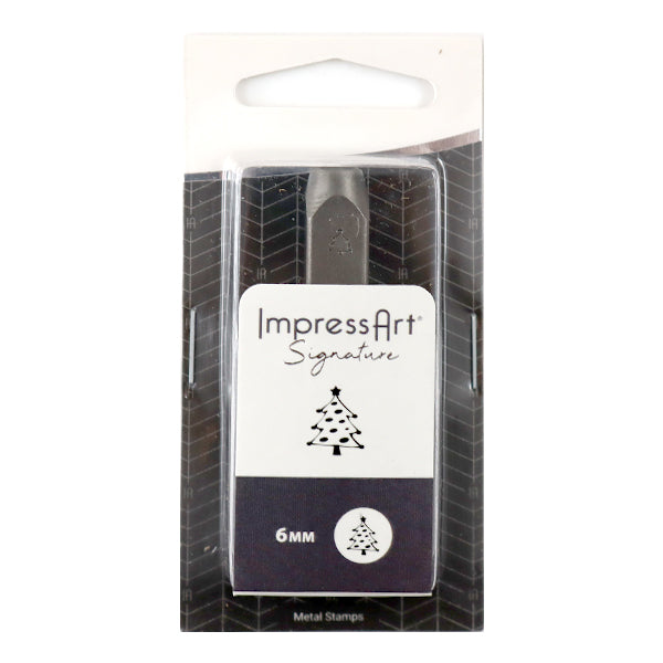 ختم معدني ختم معدني "ImpressArt تصميم ختم شجرة عيد الميلاد 6 مللي متر U1062 6" ميوكي ميوكي