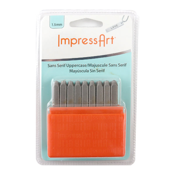 金属刻印 メタルスタンピング 『ImpressArt エコノミーレタースタンプ Sans Serif 数字 1.5mm U0301 15 1』 MIYUKI ミユキ
