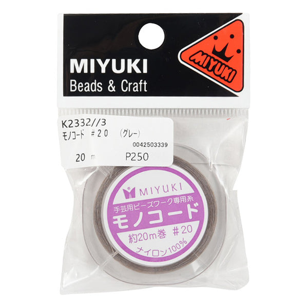 Código de la artesanía "Monocódigo gris #20m Bobinado K2332-3" Miyuki miyuki