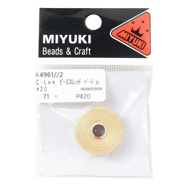 CuentasHilo "C-lon CuentasHilo beige alrededor de 71M #20 K4961-2" Miyuki miyuki
