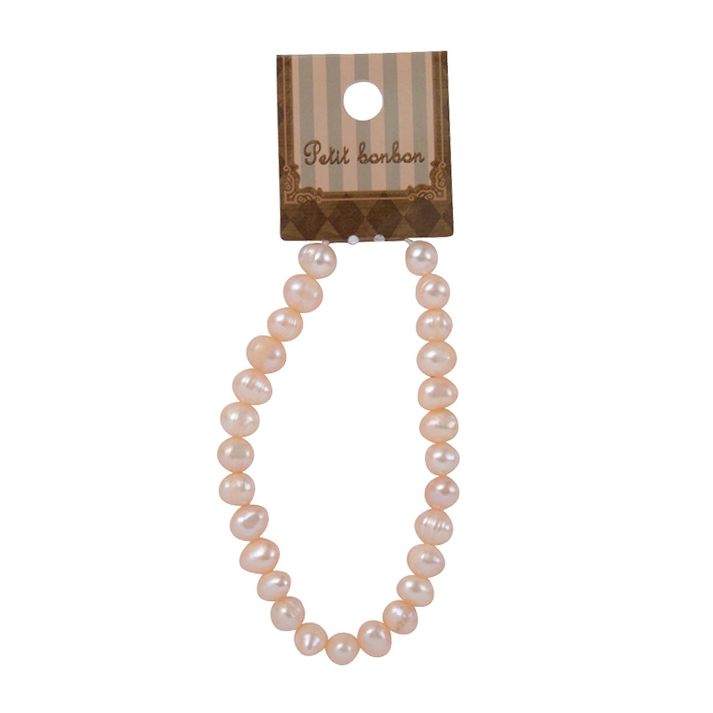 Accessory material "Freshwater Pearl Potato 8mm Peach GN-27-A03"