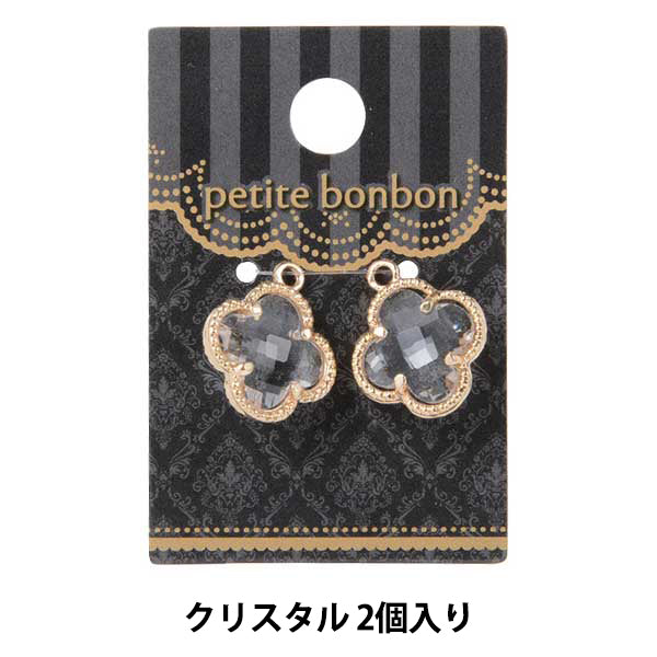 Accessory material "Bijou Flower Parts L Crystal 2 pieces GN-28-19A-01A"
