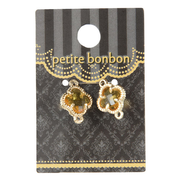 Accessory material "Bijou Flower Parts S Topaz 2 pieces GN-28-19A-02B"