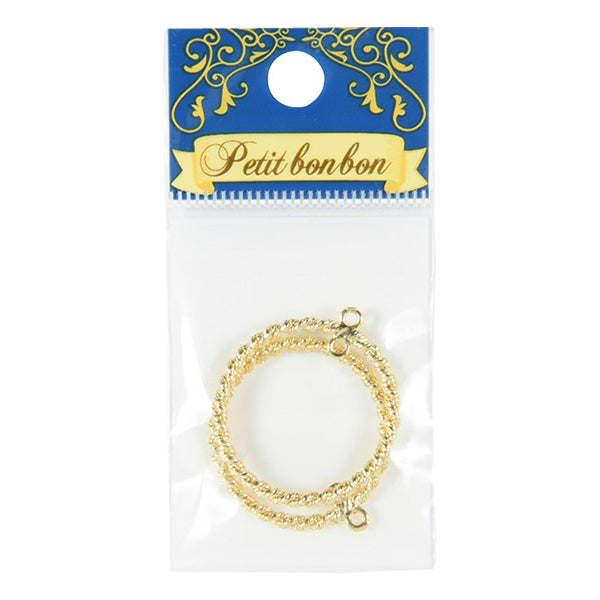 Accessories material "Metal Parts Circle Gold 2 pieces GN-60-19A-01G"