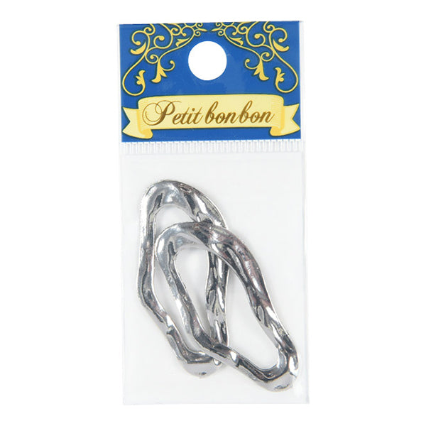 خامة الإكسسوار "قطع معدنية قطرة فضي 2 قطعة GN-60-19A-09S"