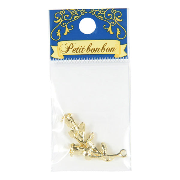 Материал аксессуаров "Металлические детали цветочный золото 2 кусочки GN-60-19A-11G"