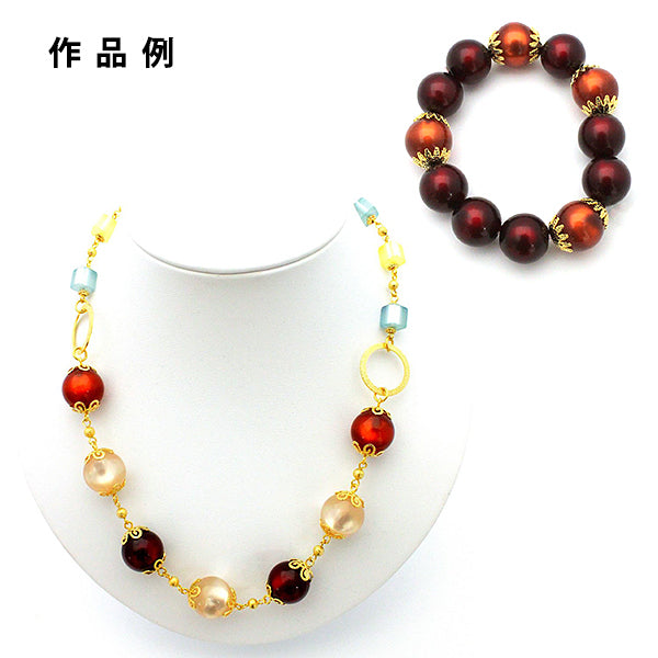 ドイツ製ビーズ 『ポラリスビーズ クリーム 8x8mm』