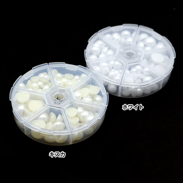 アクセサリー素材 『半丸パールセット 大 ホワイト 8mm,10mm,12mm EPB101445』