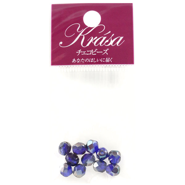 خرز ``الكوبالت البولندي الناري SeLecien 6 ملم 11 حبة"